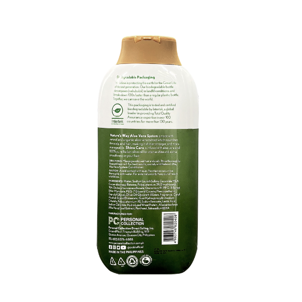 Nature's Way Aloe Vera System Shampoo and Conditioner Total Shine Care -  Personal Collection